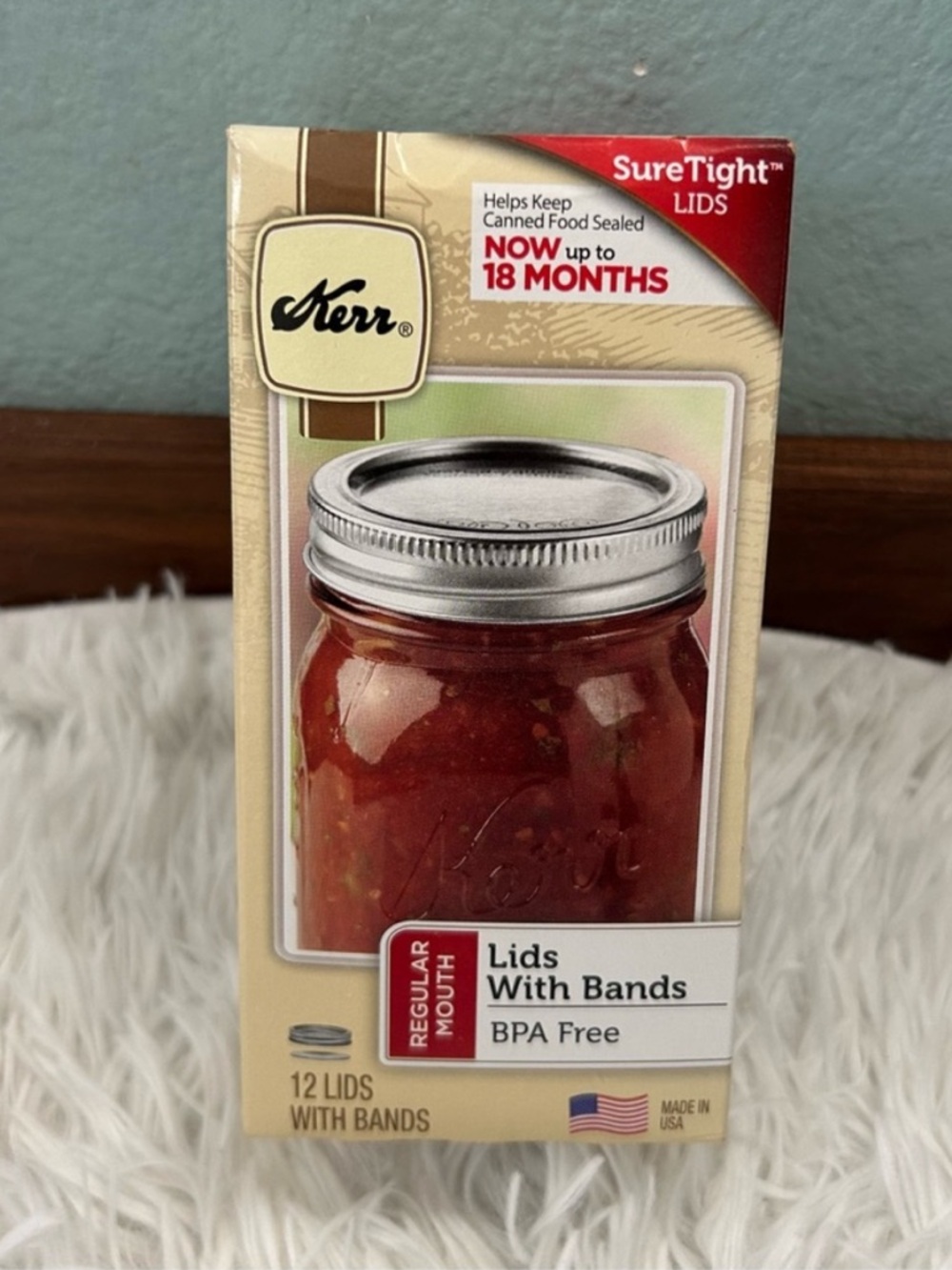 🩶5/$30 Kerr Regular Bands and Lids for Regular Mouth Mason Home Canning Jars NEW
